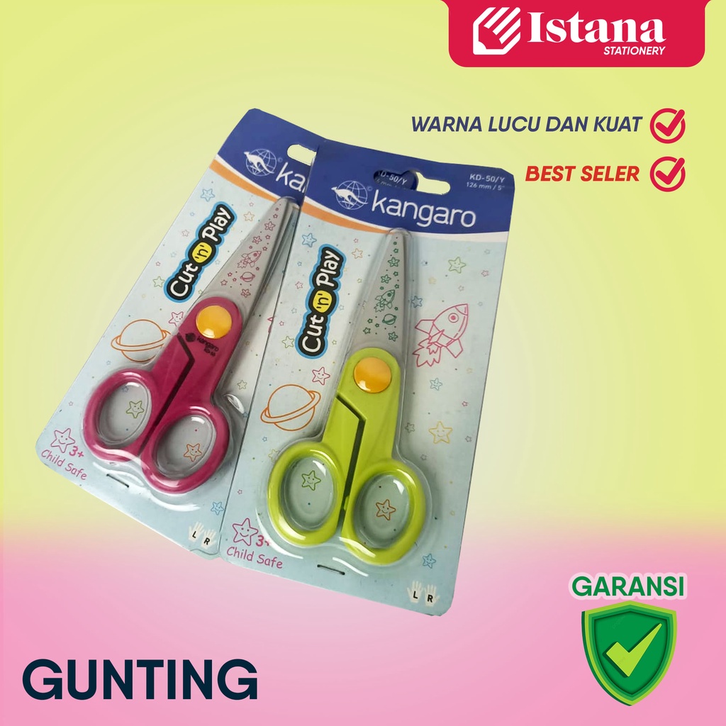 

[TERMURAH] GUNTING KECIL / GUNTING KERTAS ANAK 5" 12CM / SCISSORS KD50