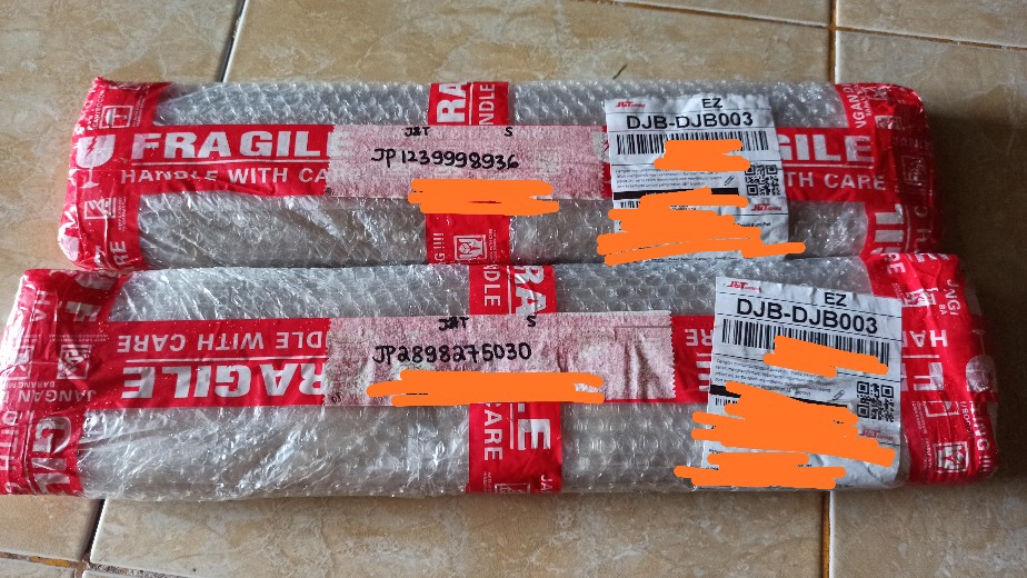 Rakel Sablon (lancip) + Free Gagang Kayu (solventbase) (orange)