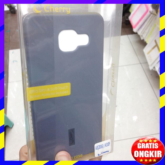 ACC HP CHERRY CASE FREE ANTIGORES BENING SAMSUNG GALAXY A310 A3 2016