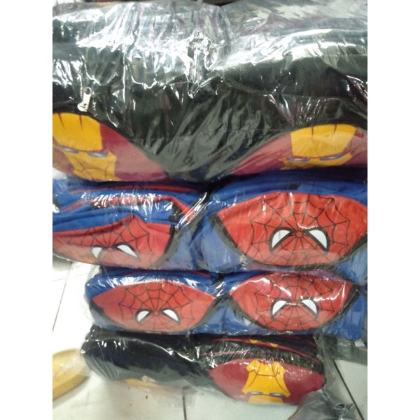 BEST Tas SLempang karakter Avengers terpopuler waistbag murah anak laki-laki