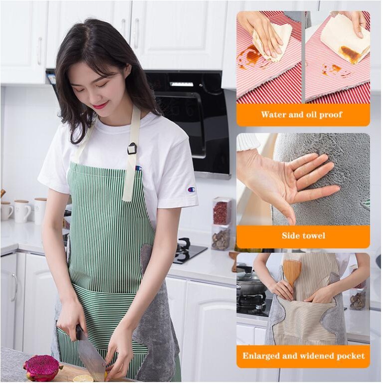 Apron Multifungsi Tahan Air | Celemek Multifungsi Korea