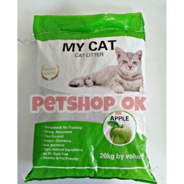 Pasir Gumpal MY CAT 20kg 25ltr /  Pasir kucing