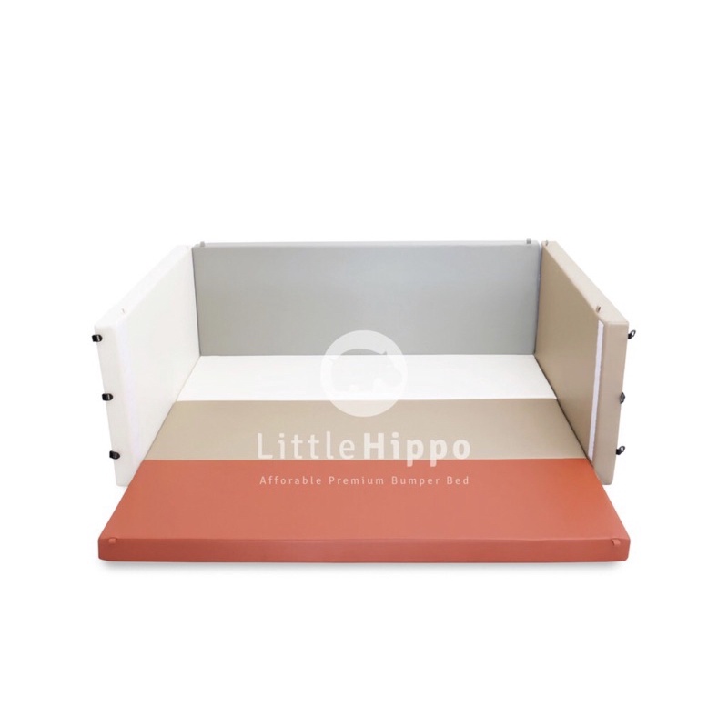 LITTLE HIPPO X LUMBA PLAYMAT BUMPER BED LARGE TERACOTTA (PRELOVED)