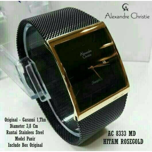 Jam tangan Alexandre Christie AC 8333 MC laki-laki original