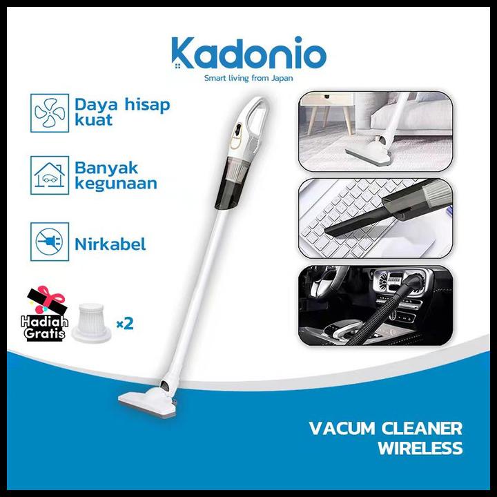 Kadonio Vacuum Cleaner Handheld Portable Strong Penyedot Debu Wireless