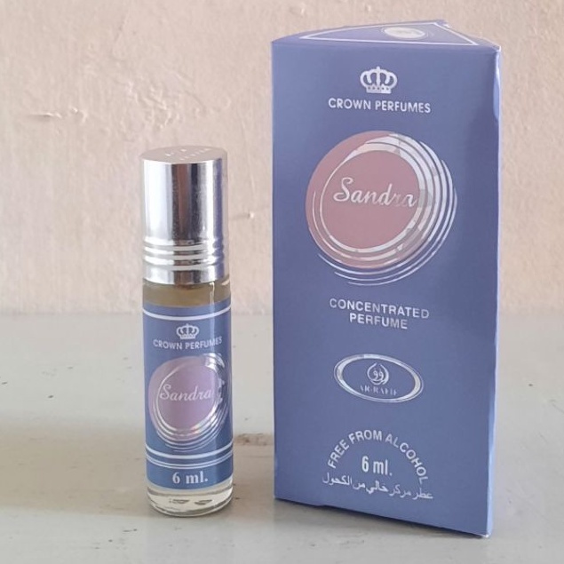 SANDRA Parfum AR-RAFIF 6ml Minyak Wangi wanita Roll On Non Alkohol
