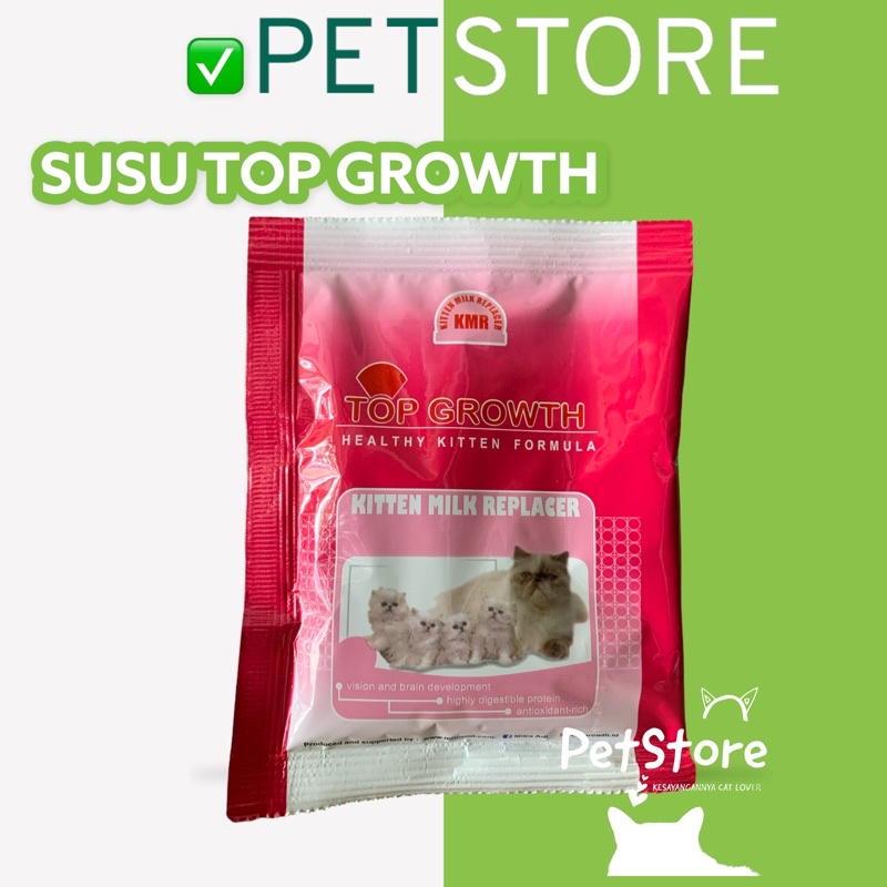 Susu Kucing Top Growth 30 gr untuk kucing kitten menyusui dewasa