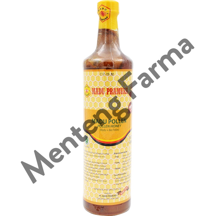 Madu Pramuka Bee Pollen 650 ml - Madu Alami Dan Bee Pollen