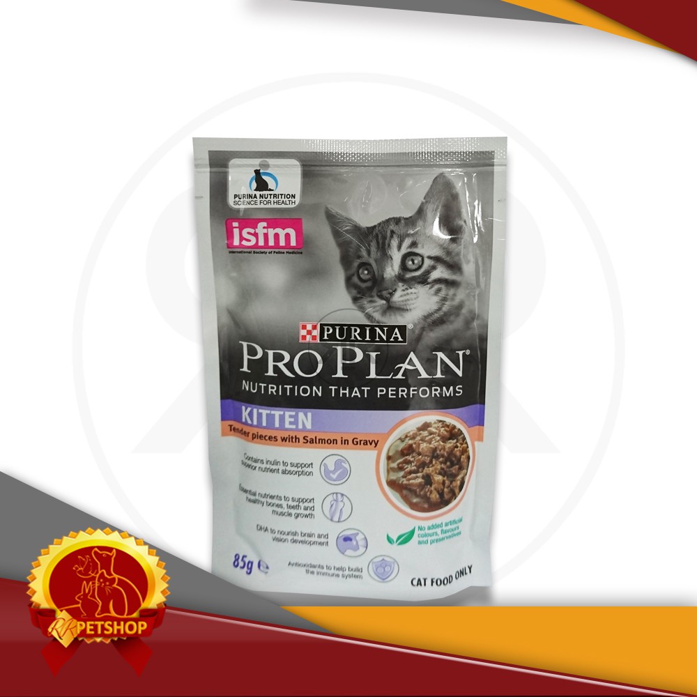 Makanan Kucing Basah Pro Plan Kitten 85 Gram / Sachet Pouch