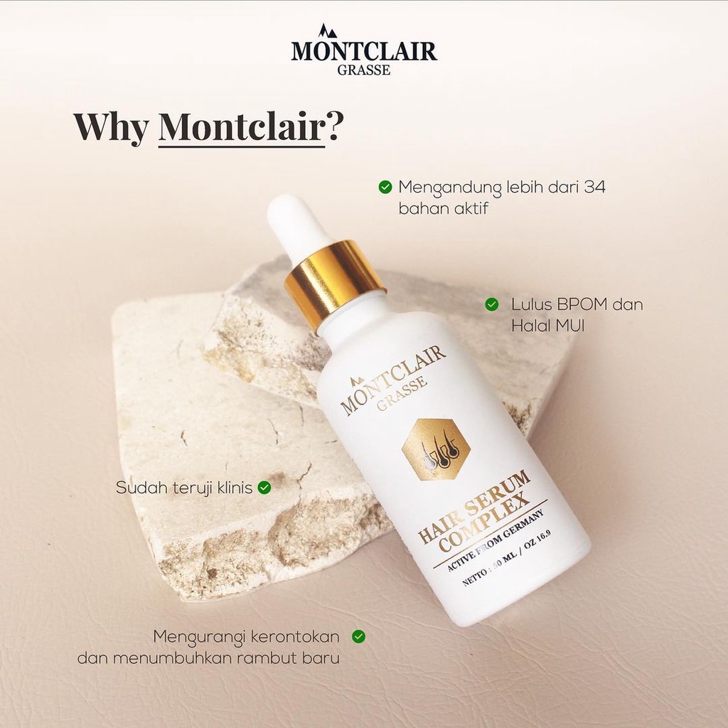 ORIGINAL/Montclair Hair Serum/Penumbuh Rambut Bergaransi-3