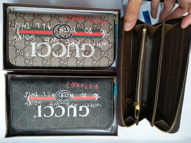 Dompet wf tulisan 60017 resleting