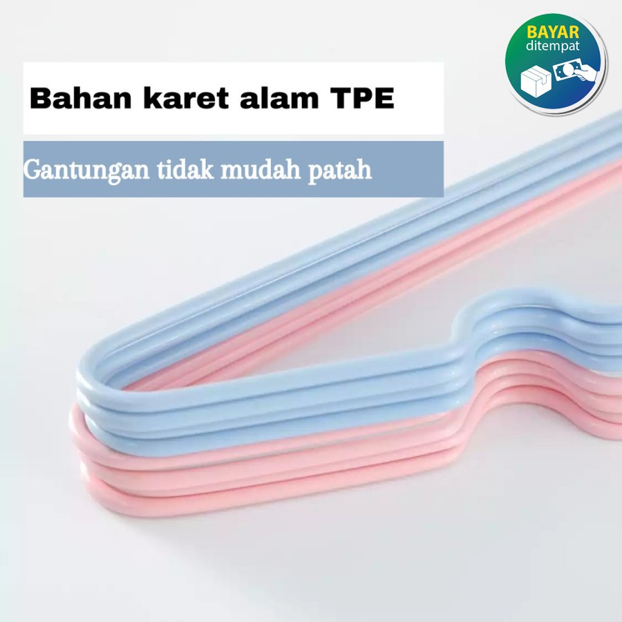 Hanger Kawat Gantungan Baju Jemuran Isi 10pcs Berkualitas