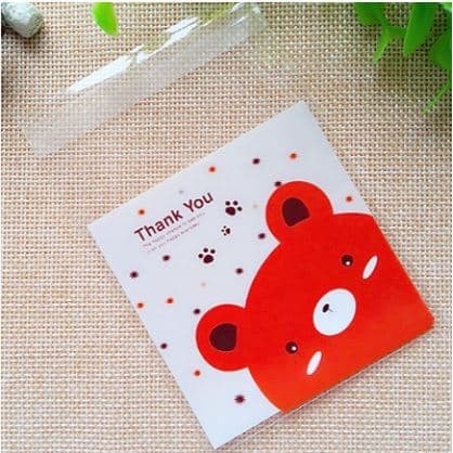 

CVCV163 PLASTIK KUE - COOKIES - PERMEN - COKLAT FANCY LUCU 10X10