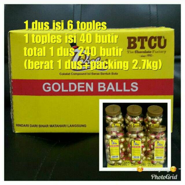 

Coklat golden balls