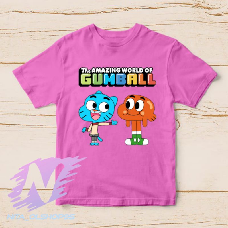 baju kaos anak gumball darwin the amazing world of gumball