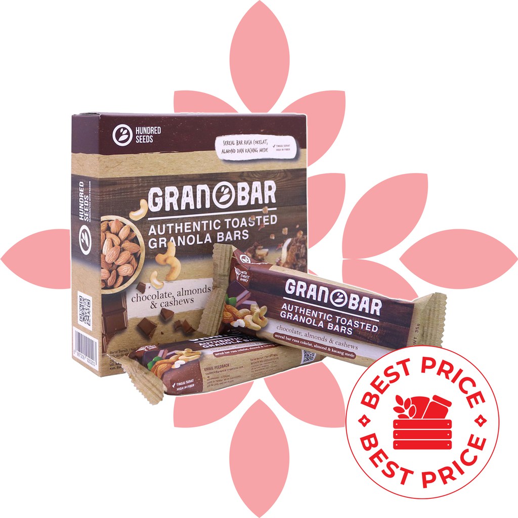 GRANOLA CREATION BAR - CHOCOLATE, ALMONDS, CHASEWS 1 BOX GR (5PCS)