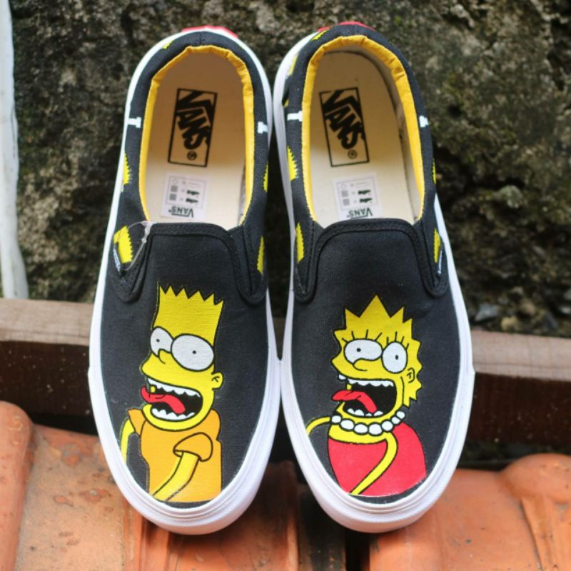 vans simpsons flip flops