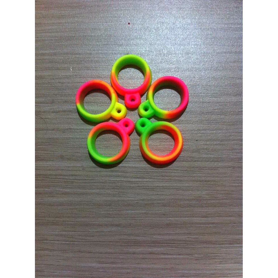

karet lanyard pelangi 13mm