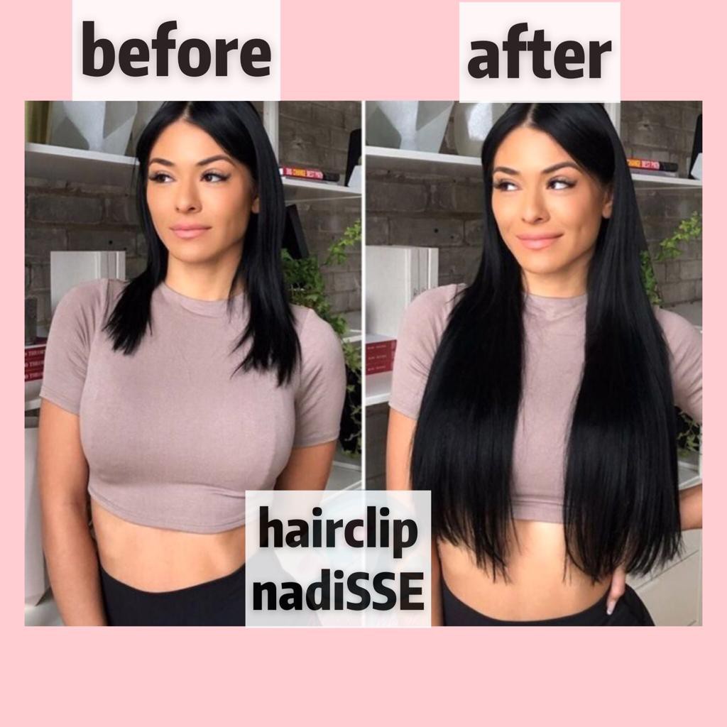 nadiSSE (COD) HAIR CLIP RAMBUT ASLI / HAIRCLIP / HAIR CLIP CURLY / HUMAN HAIR / JEPIT RAMBUT / HAIR