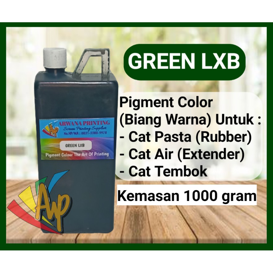 

Biang Warna Sablon Hijau Pigment Green LXB 1kg