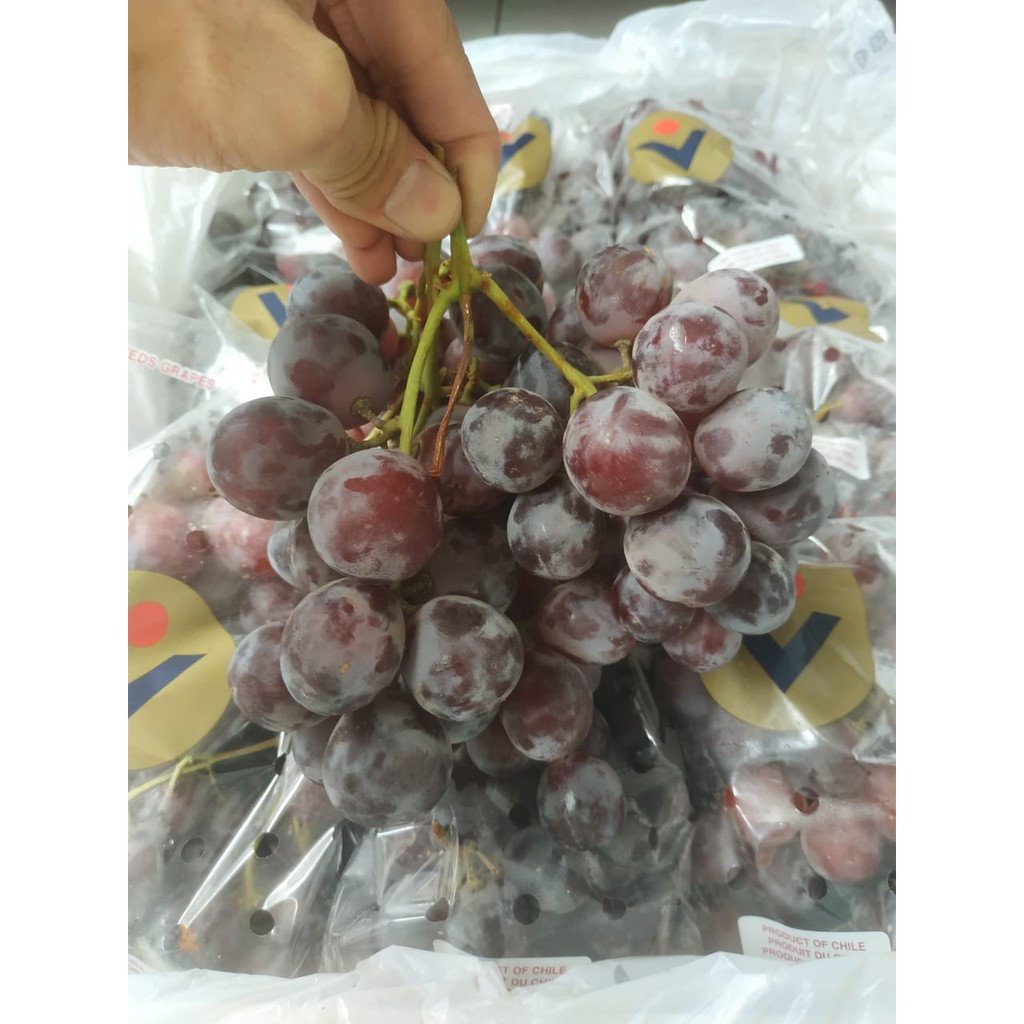 Anggur Red Globe Chili 1 Dus (8.2 Kg)Fresh Import