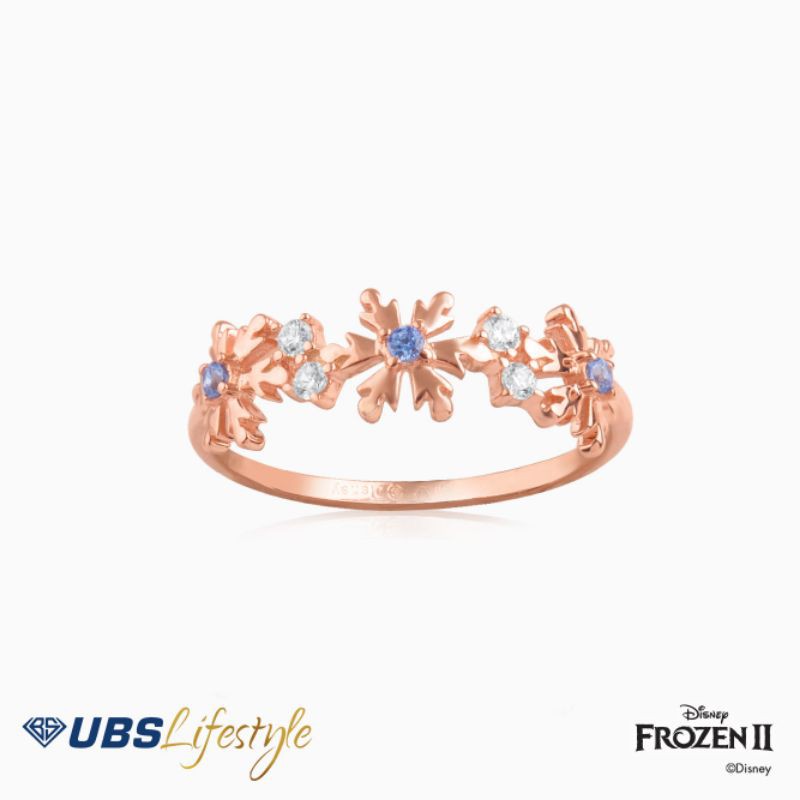 CINCIN EMAS UBS DISNEY FROZEN 750 ROSE GOLD - CCY0062