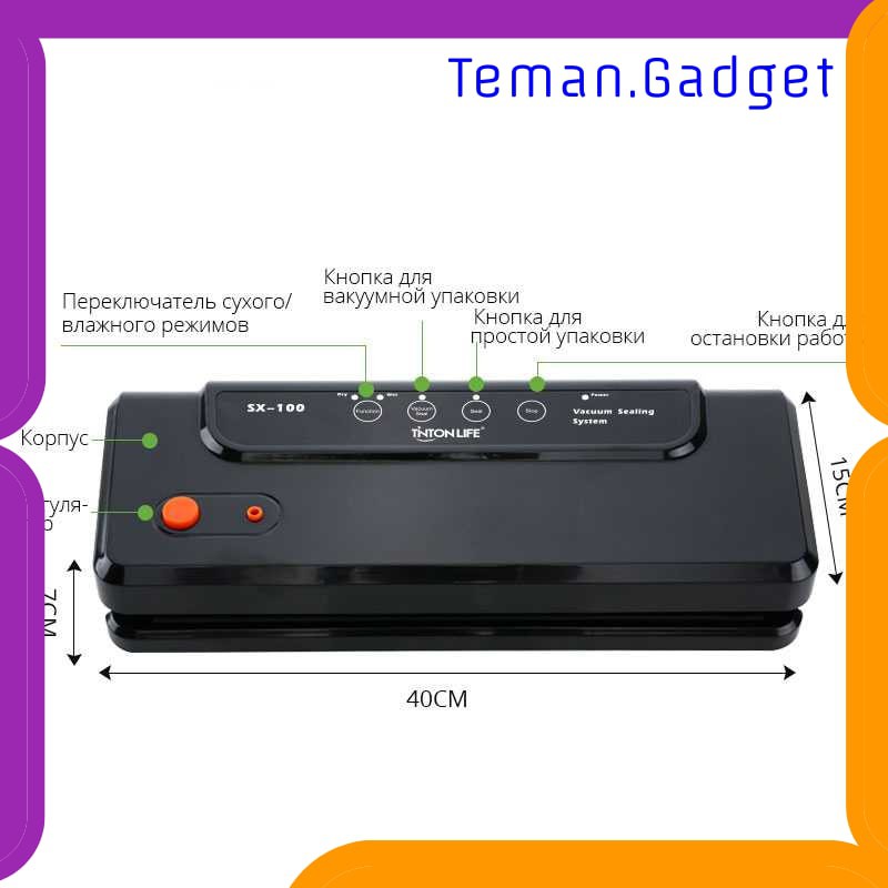 TG-DE130 Pompa Vacuum Sealer Multifungsi - SX-100