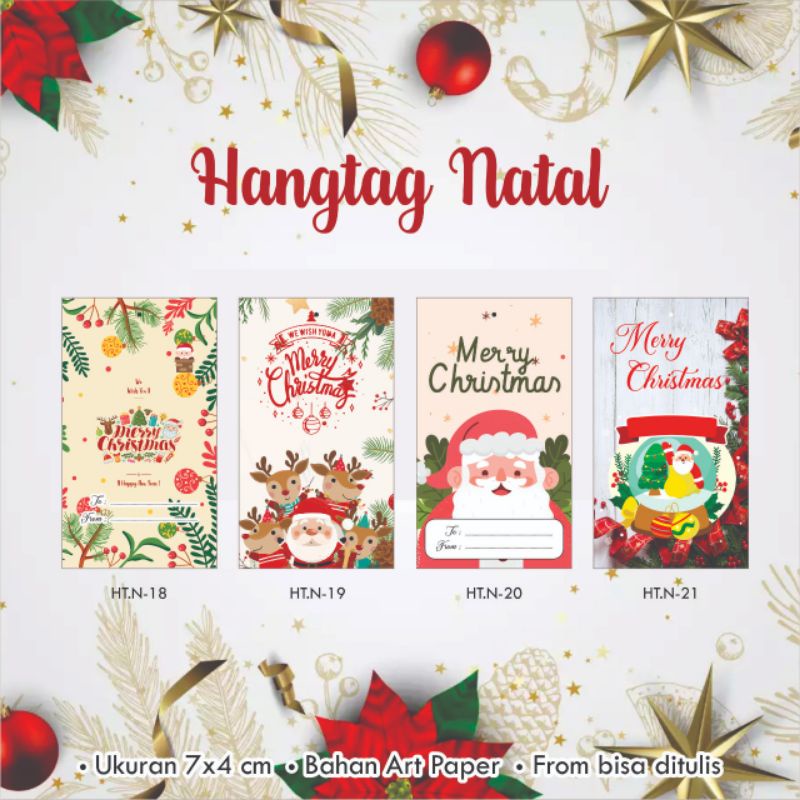 

[25 pcs] Hangtag / Pricetag / Tag Natal / Christmas / Xmas