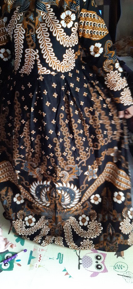 Gamis Sogan Jumbo Lawasan Manuk Kembar /gamis Busui Muslimah Syari /gamis Seragam Batik Grosir