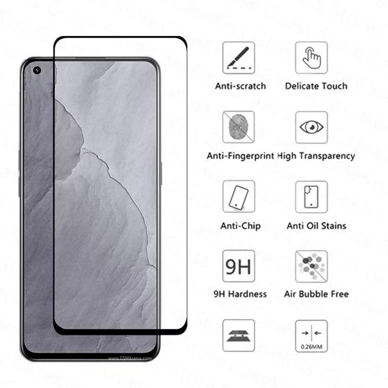 PROMO Tempered Glass REALME GT Master TG Layar Full List Hitam anti gores kaca