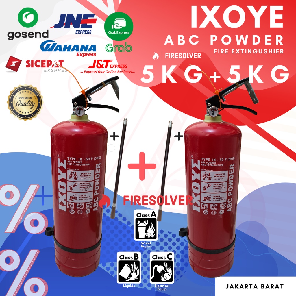(LEBIH HEMAT) 2 APAR 5KG/APAR 5KG/Tabung Pemadam/IXOYE