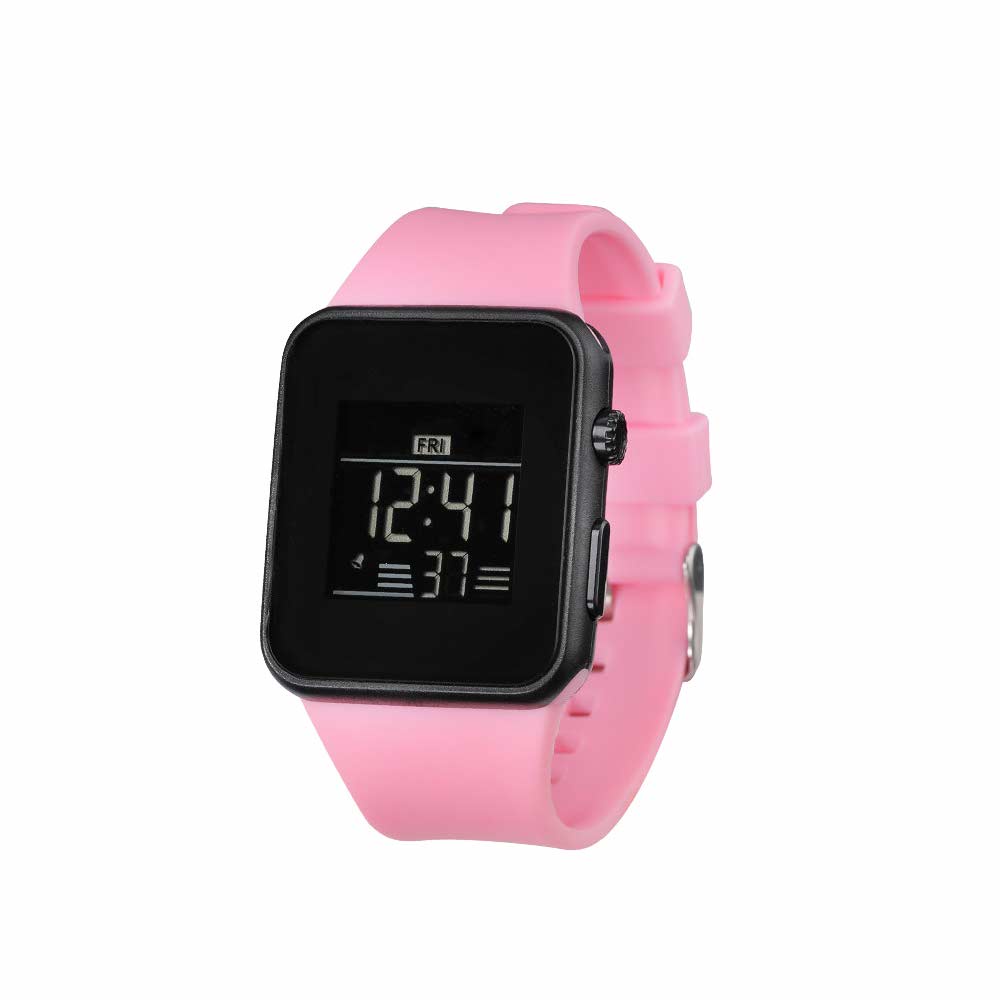 LED Watch [ Pink ] Water Resistant - Jam Tangan Digital Pria &amp; Wanita Strap Rubber LED_8042