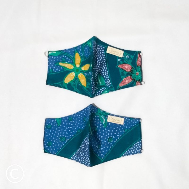 Masker Kain 2 Ply Masker Hijab Eaerloop Masker Batik Premium Jogja Awet Mudah Dicuci 100 % Handmade