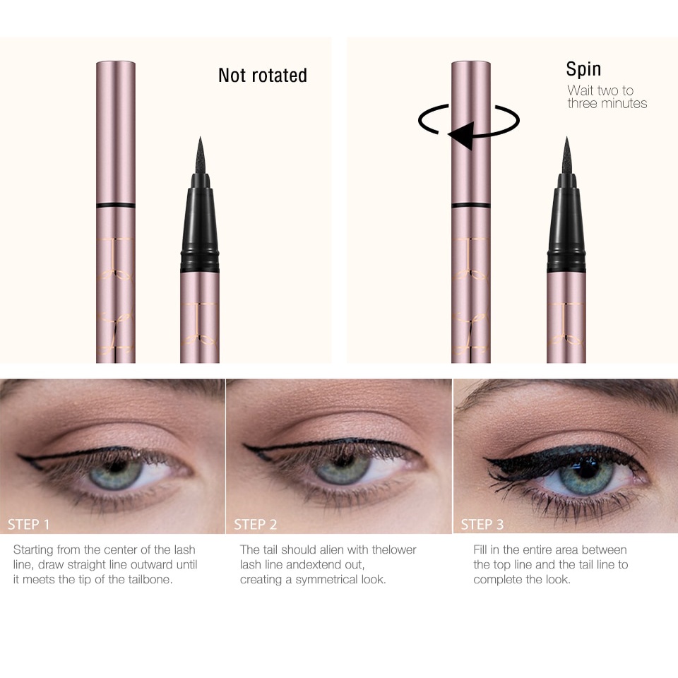 O.Two.O Liquid Eyeliner Rose Gold Series O.Two.O Eyeliner OTwoO Eyeliner O Two O  Eyeliner Waterproof O.Two.O