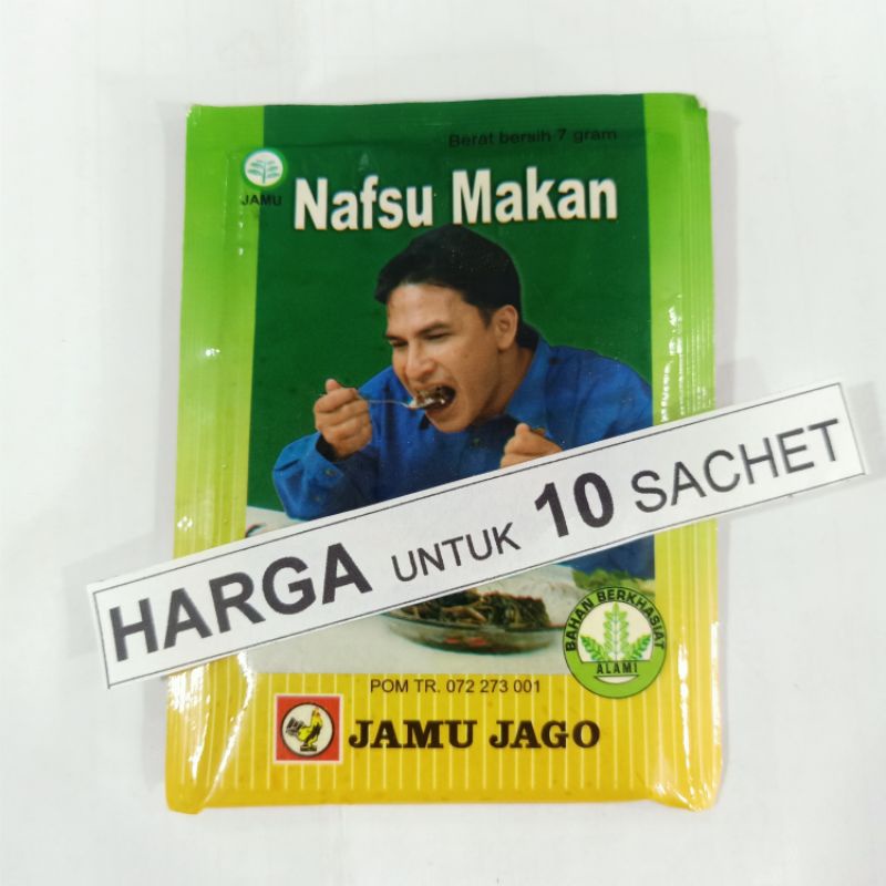 

jamu jago nafsu makan