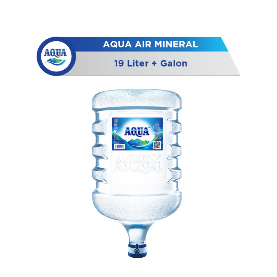 

Air Mineral AQUA Galon + Air Isi 19 Liter