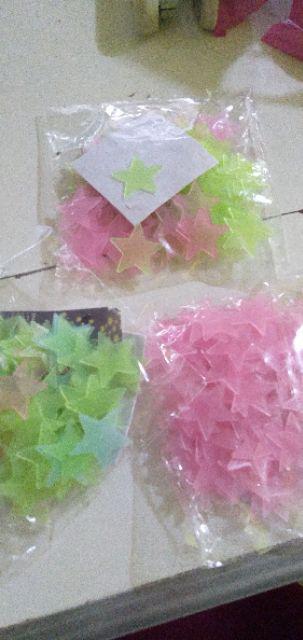 Bintang Star Glow In The Dark Small Fosfor Tempelan Dinding Sticker