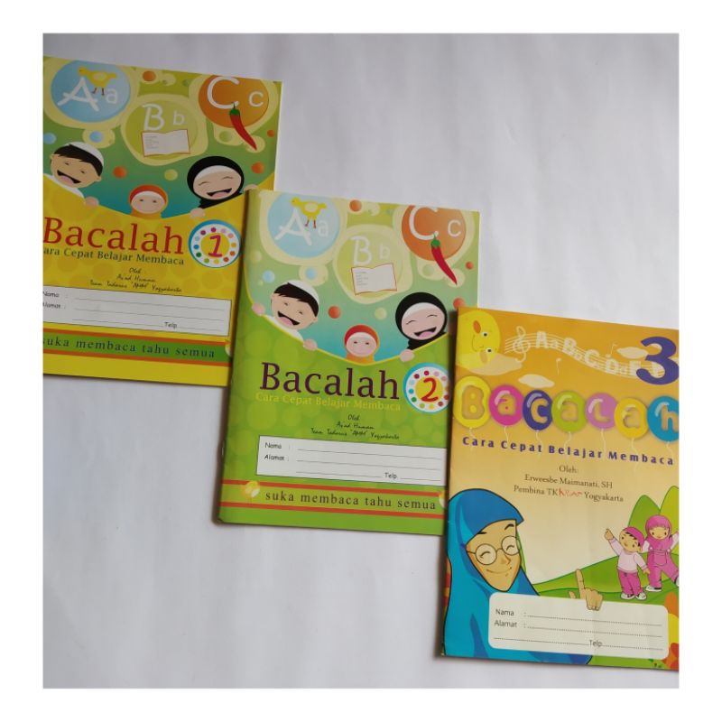 Jual Buku Calistung Bacalah Baca Tulis Level B Jilid 1,2,3, Dapat 3 ...