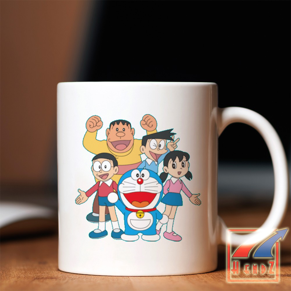 Mug Doraemon and Friends | Keramik Mug | Gelas