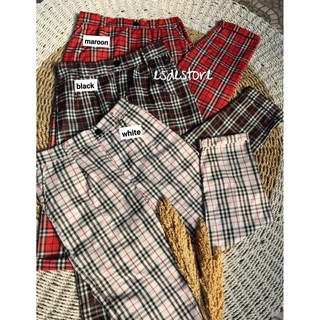 1KG 8PCS CASEY PANTS BOXY TARTAN PANTS CELANA 