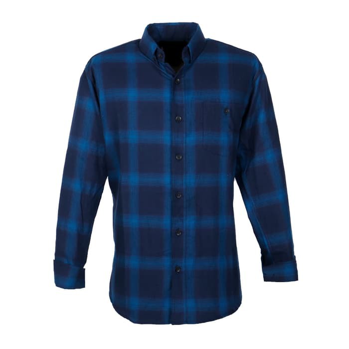 BROODIS STORE KEMEJA FLANEL PRIA MOTIF TERBARU BEST SELLER NEW - Biru