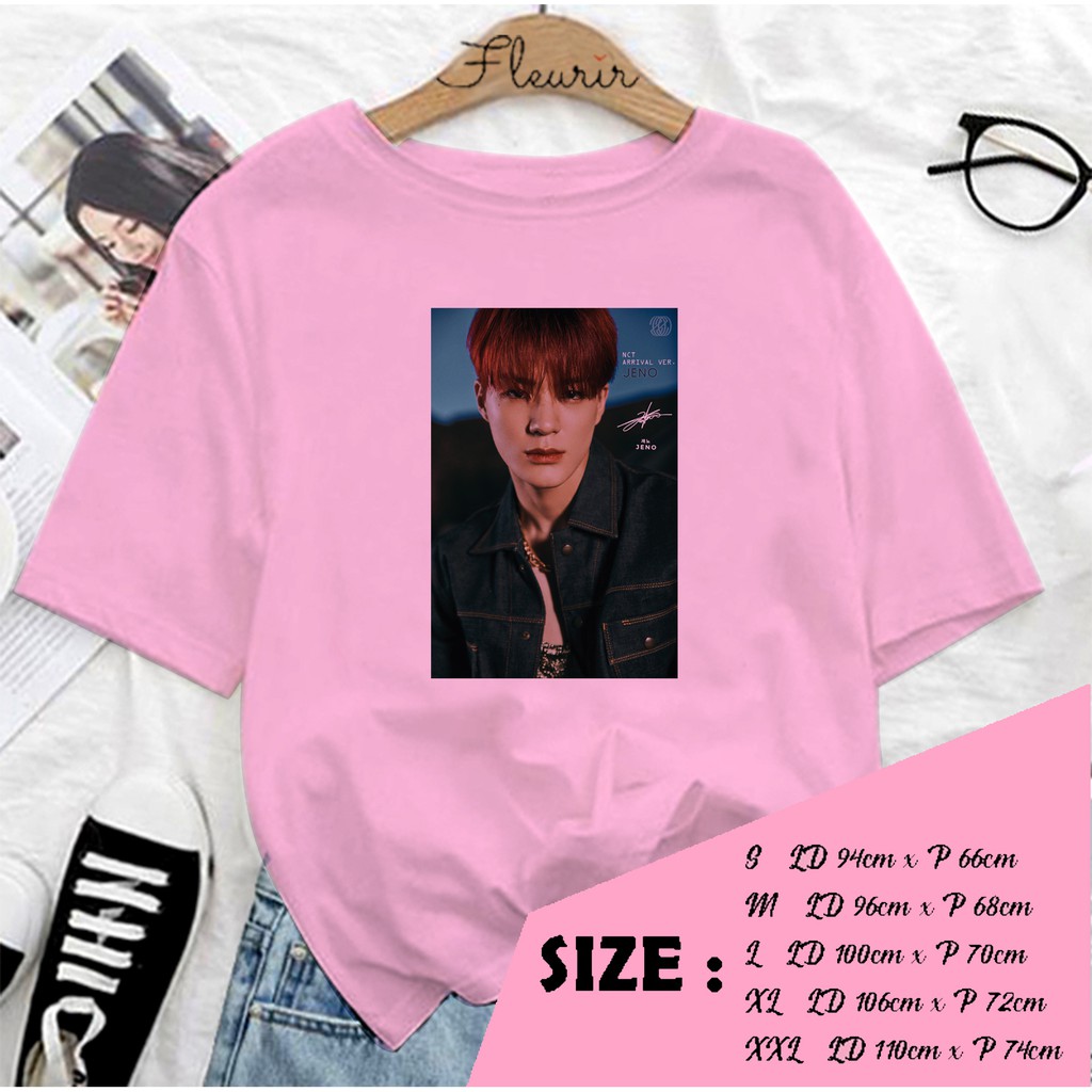 FLEURIR - KAOS JENO NCT FACE OVERSIZE KATUN KAOS WANITA DEWASA TUMBLR TEE UNISEX JUMBO