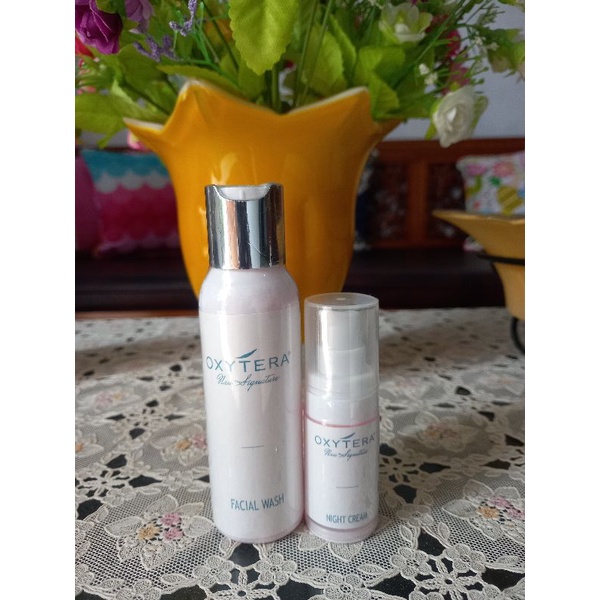 Bundling Facial wash sign + Night cream Signature OXYTERA
