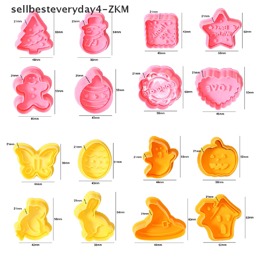 4 Pcs Cetakan Kue 3D Bentuk Hewan Manusia Salju Untuk Dekorasi Natal