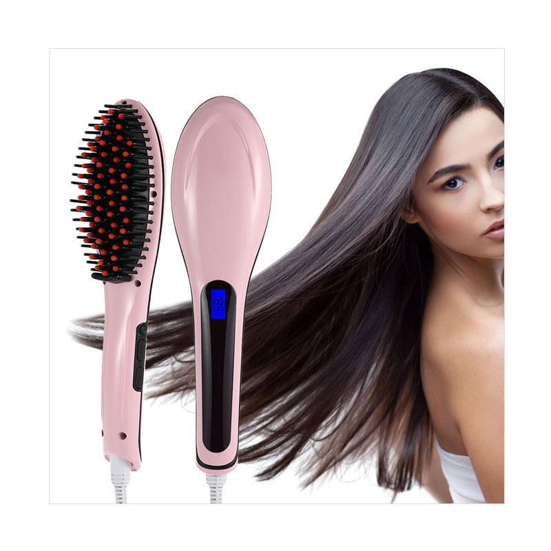 Sisir Elektrik / Magic Hair Fast Hair Straightener / sisir Catok pelurus rambut + LCD TYPE HQT 906