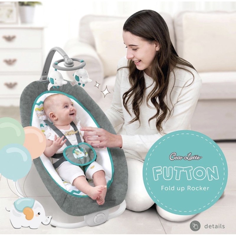 Cocolatte Futton Rocker - Cocolatte Bouncer/Bouncer bayi/Baby bouncer-3