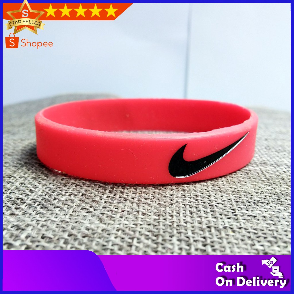 NIKE GELANG TANGAN PRIA - GELANG KARET NIKE SPORT ORIGINAL FASHION NIKE MERAH