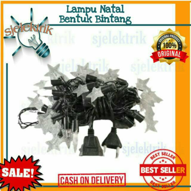 LAMPU natal led bintang / lampu tumblr light / lampu hias bintang led