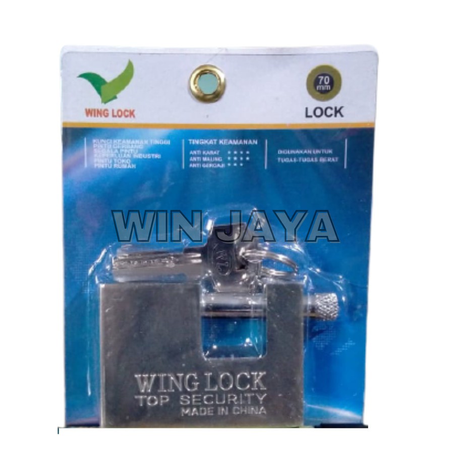 GEMBOK PAGAR WING LOCK 70 MM GEMBOK PANSER KOTAK ANTI MALING