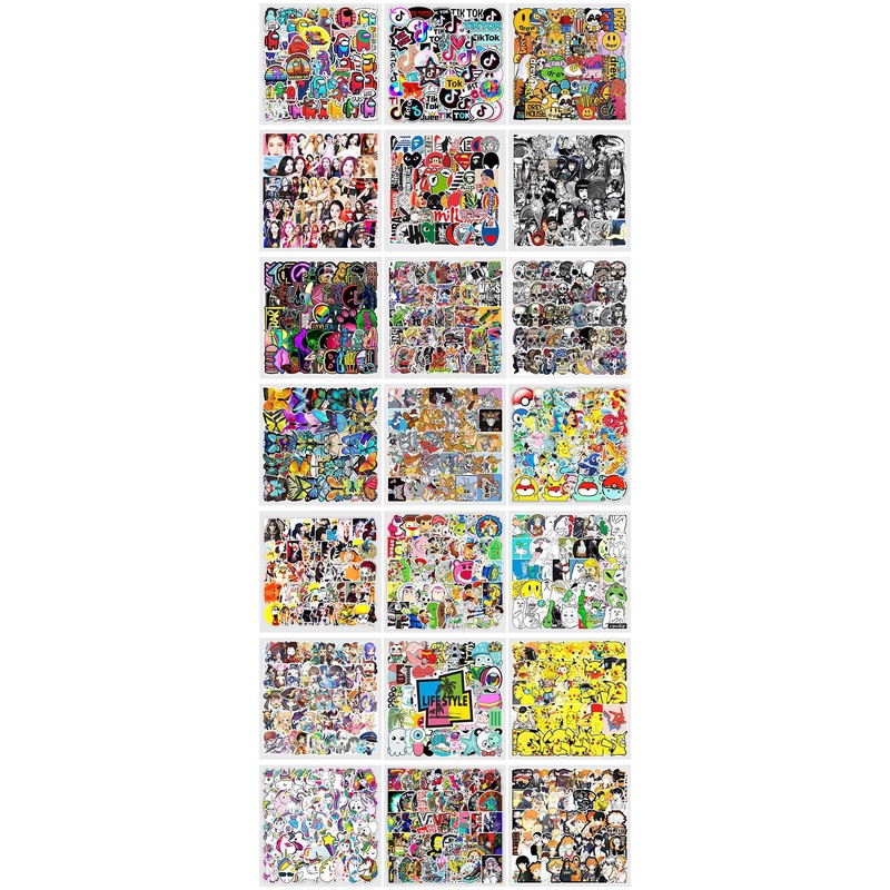 Gambar kartun beku grafiti stiker tablet bagasi skuter kulkas dekoratif stiker